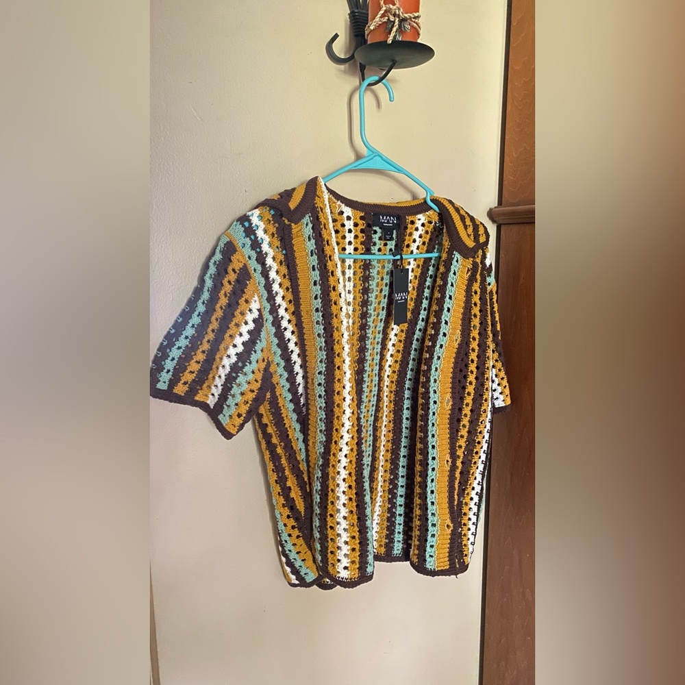 Knit Open Button Sweater